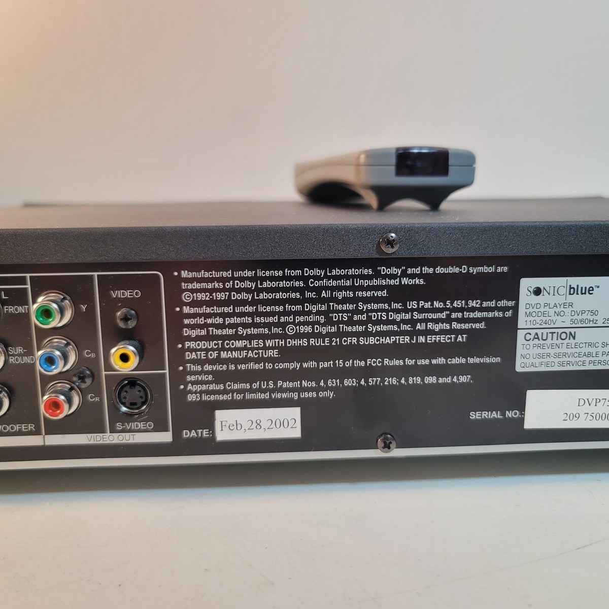SonicBlue Go Video DVP750 DVD Video CD MP3 Player With Remote | eBay