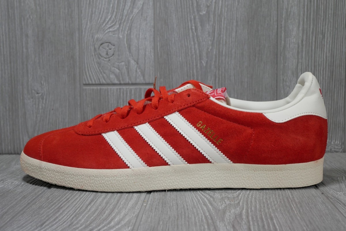 Adidas Originals Gazelle Low Mens Casual Suede Shoes Red GY7339