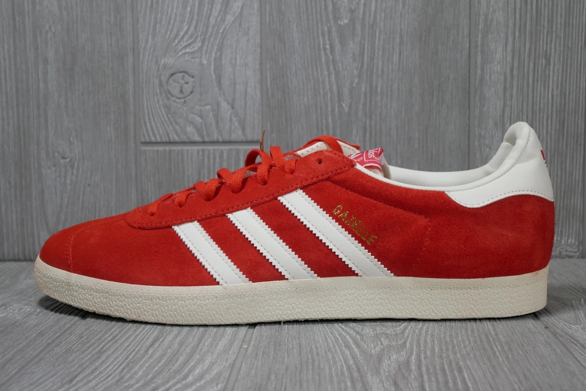 Adidas Originals Gazelle Low Mens Casual Suede Shoes Red GY7339 Mens Size 13