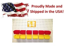 16 Piece Pegboard Plastic Bin and Plastic Tool Holder Kit