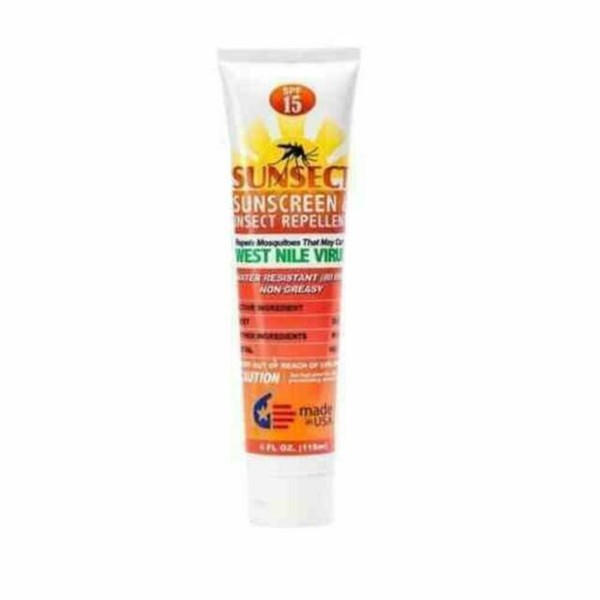 Sunsect Sst01 Insect Repellent & SPF 15 Sunscreen Combo 20 DEET 4 Oz
