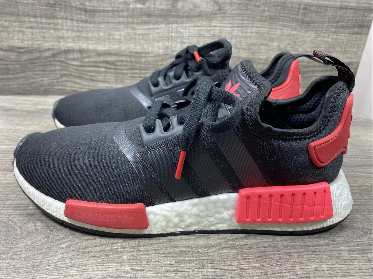 Adidas nmd black and red womens deals