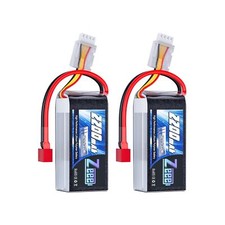 Zeee 3S Lipo Battery 2200mAh 11.1V 50C Shorty Pack Battery with Deans Plug fo...