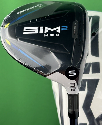 TaylorMade SIM2 MAX Fairway 3-Wood 3W 15* Stiff Flex Ventus