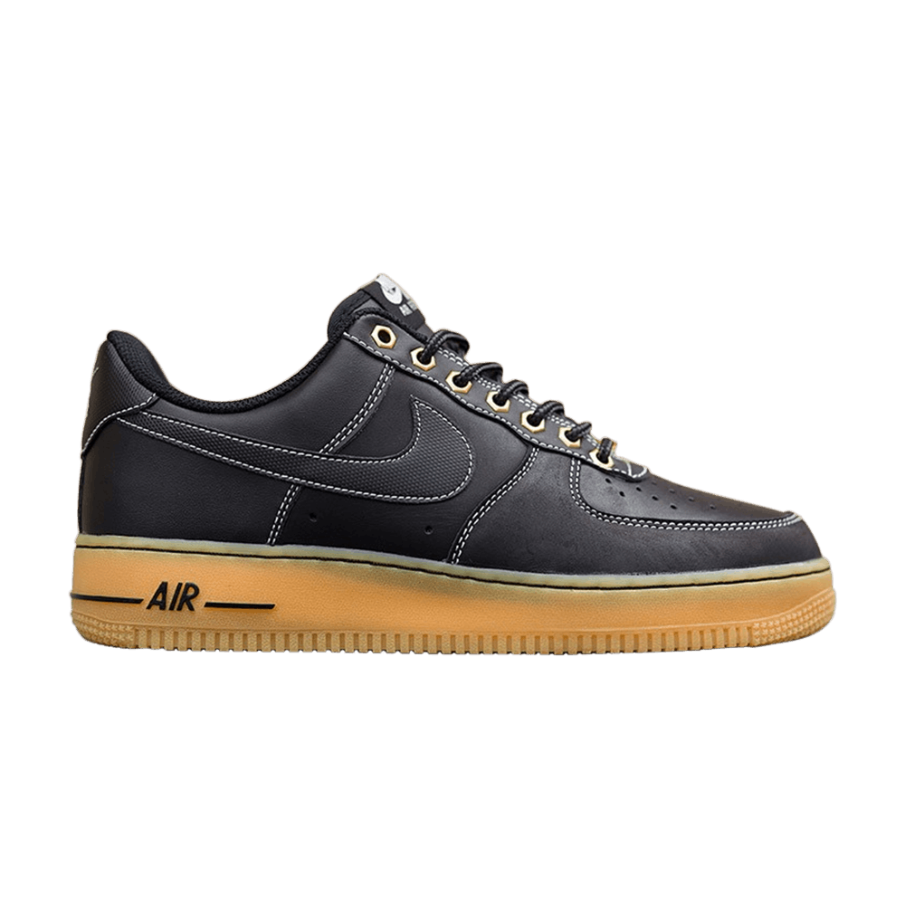 Nike Air Force 1 Black Gum 488298-067 Men's 8.5 Winter Work Nike Air Force 1 Black Gum 488298-067 Men's 8.5 Winter Work