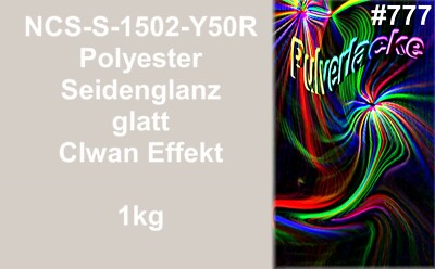PULVERLACK Beschichtungspulver Pulverbeschichtung NCS-S-1502-Y50R Grau Clean 