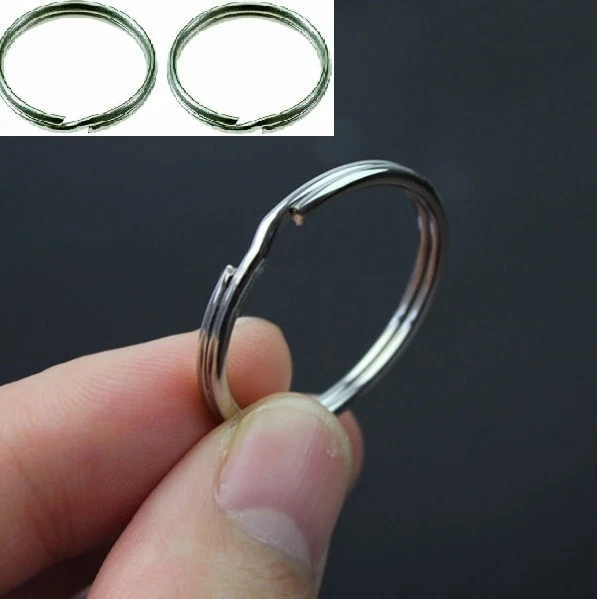 Dog Tag Rings (2) 25MM 13 Gauge 3/32 thick (.09375 2.4MM) License Rabies  Tag