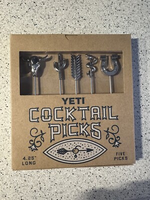 Brand New LIMITED EDITION YETI Cocktail Picks