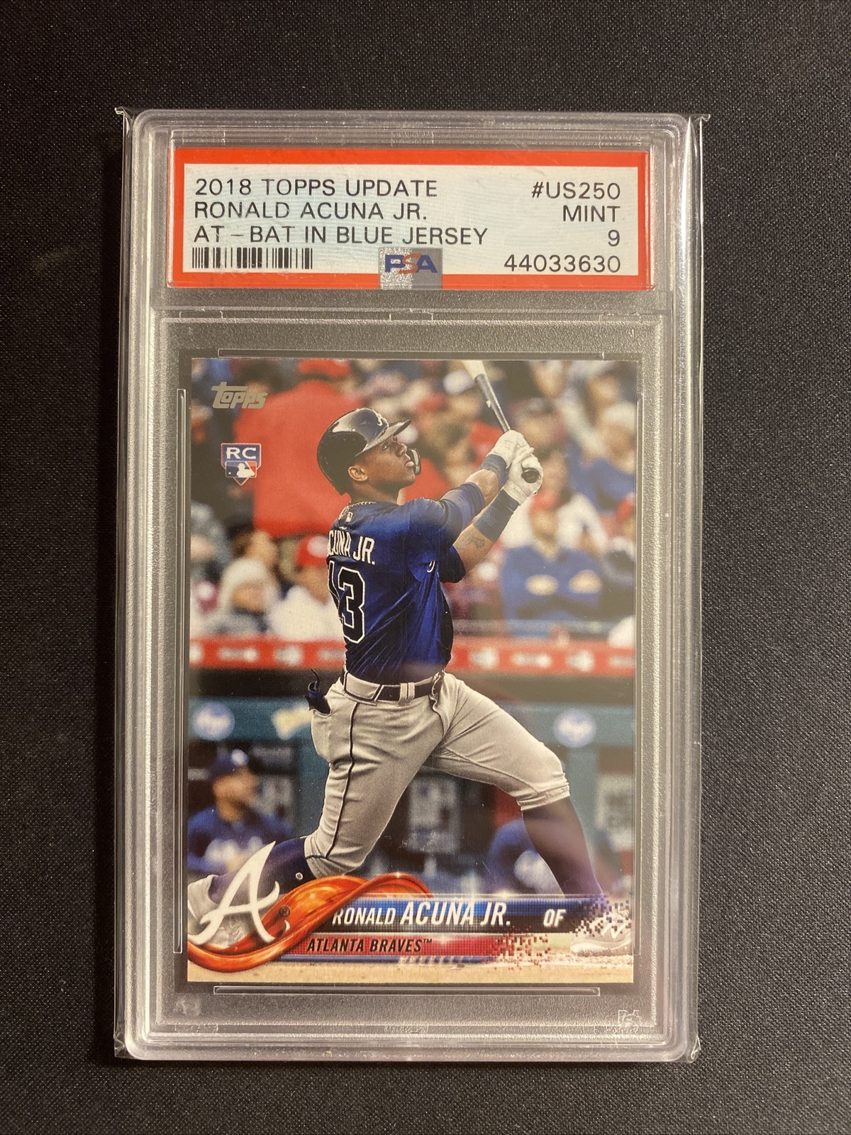 2018 Topps Update Ronald Acuna #US250 PSA 9 Mint Rookie RC