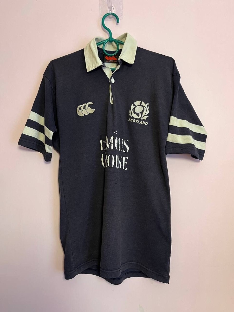 Canterbury Scotland Rugby Union Jersey Navy Home Shirt 2002 Men's Size S