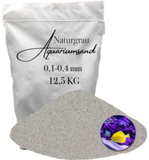 Aquariumsand Aquariumkies 0,1-0,4mm Aquariensand Aquarienkies Bodengrund grau