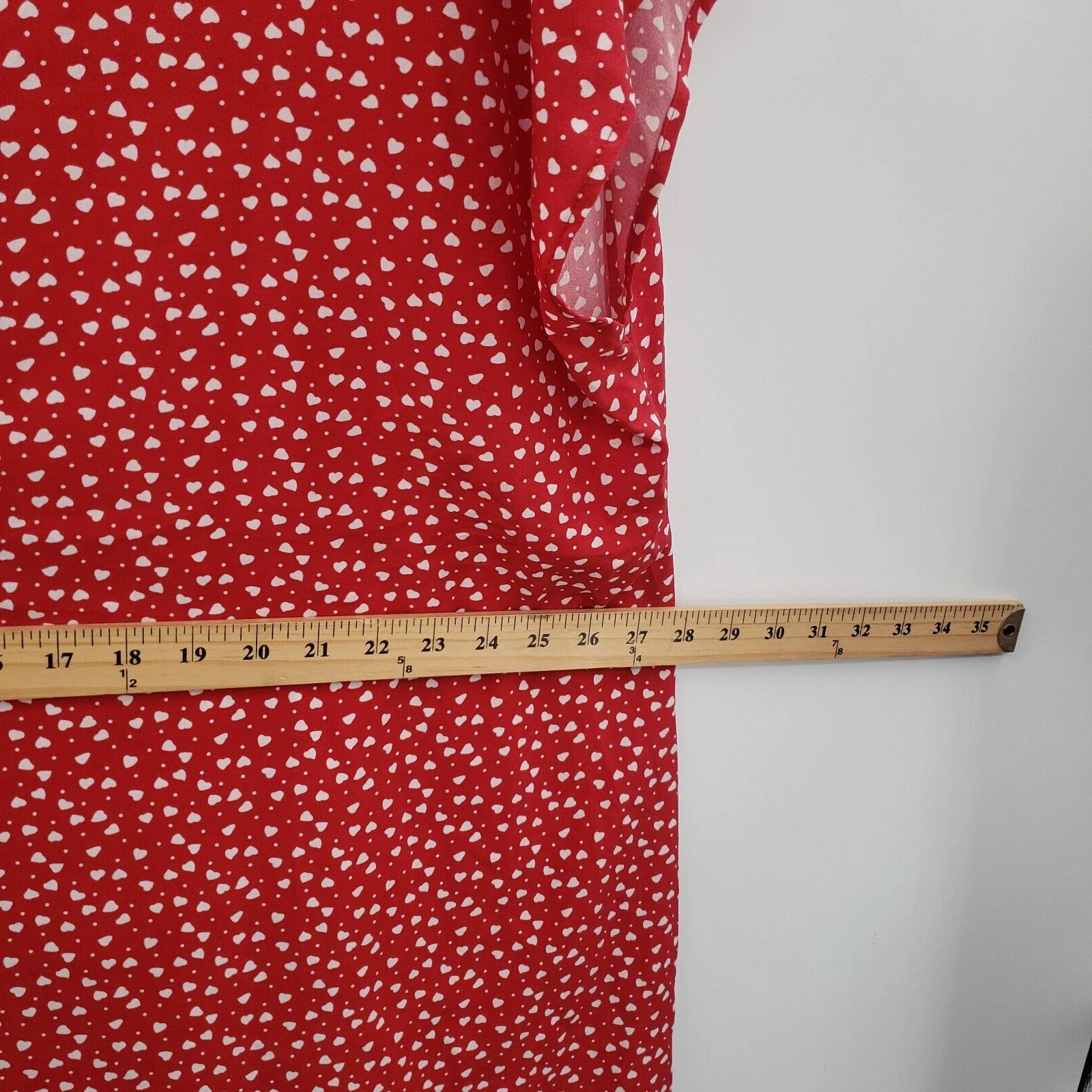 Abito da donna SheIn Curve con stampa cuore rosso caftano taglia plus 3xl San Valentino