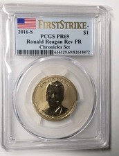 2016-S $1 Ronald Reagan Rev PR Chronicles Set First Strike (RevProof)- PCGS PR69
