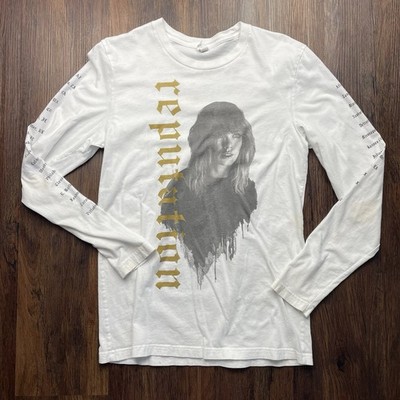Taylor Swift Reputation Stadium Tour Long Sleeve Tee Sz S White