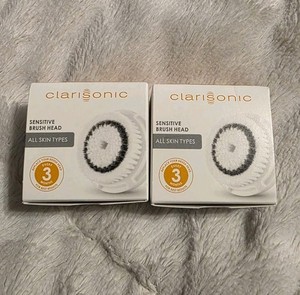Two Clarisonic Sensitive Brush Heads S1237800 Genuine, New In Boxes