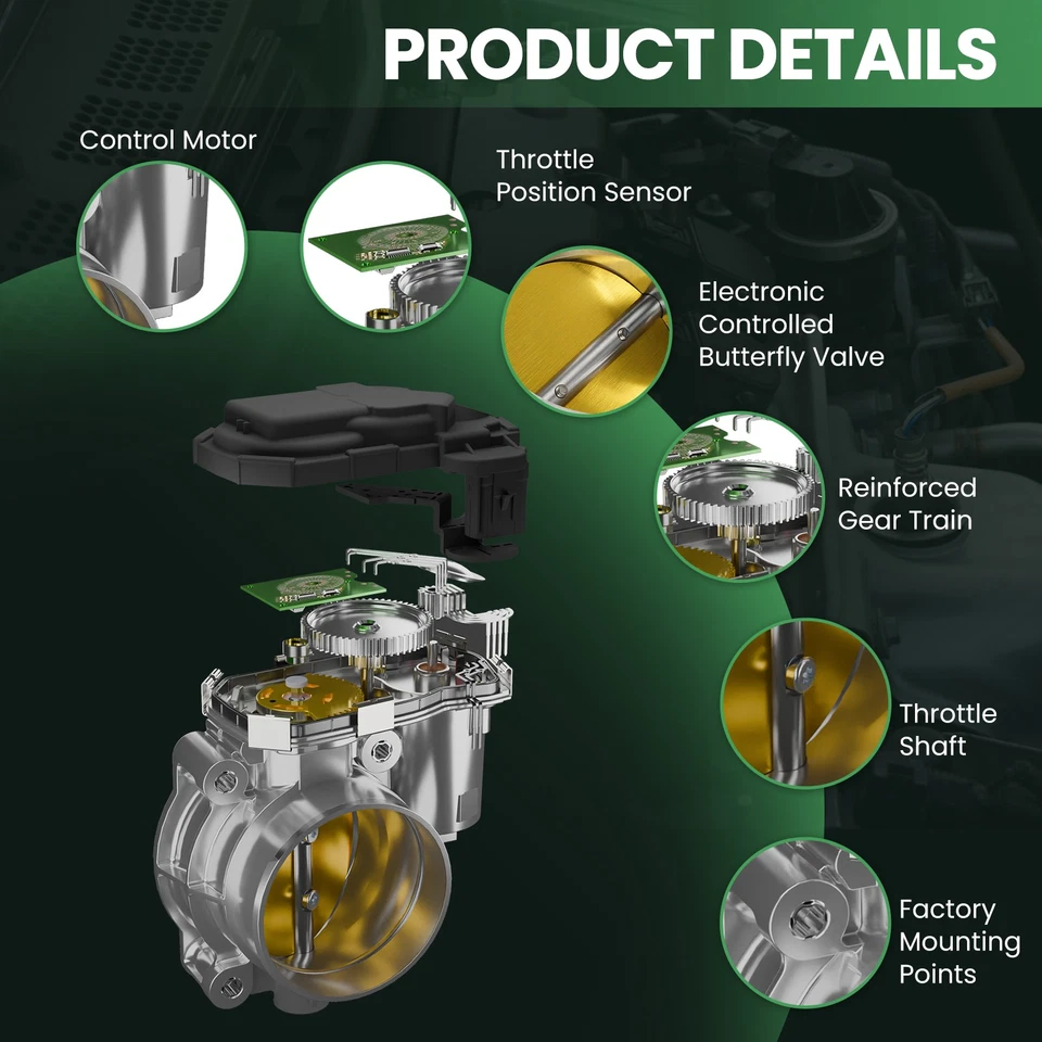 Cuerpo del acelerador lateral derecho apto para Infiniti G35 G37 M35 M37 Nissan 350Z 370Z S20056 Foto 4 de 4