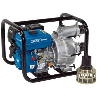 Draper Expert Benzin Müllwasserpumpe 750L/min 7PS 4Takt Motor selbstansaugend