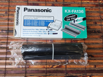 Panasonic KX-FA136 Fax Ink Film One  Roll Genuine OEM Replacement NEW SEALED