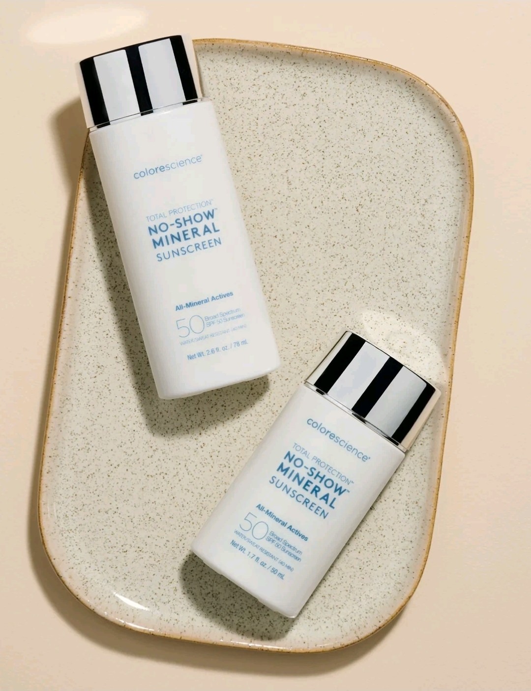 🔥2 Bottles Colorscience Total Protection No-Show Mineral Sunscreen 50spf  