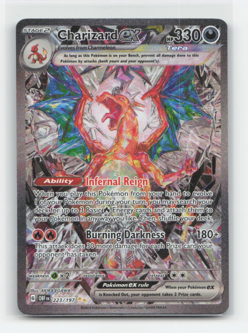 Charizard ex 223/197 - SIR OBF - Pokemon Holo NM