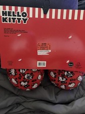 Sanrio Hello Kitty Red Faux Fur Slip-On Women's Cushioned Slippers