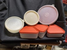 LOT of 6Tupperware Lunch Box, Small, Pie containers NICE