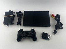 Sony PlayStation 2 PS2 Slim Black Console Bundle SCPH-75001