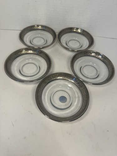 Vintage Handmade Abka Glass Serving Bowl 5 Pieces - Picture 2 of 5