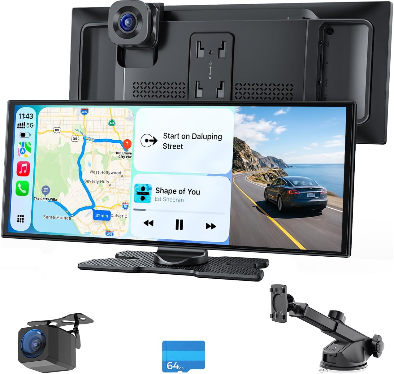 Schermo Carplay Da 10,25" Con BSD AI Posteriore, Dash Cam Doppia 4K, - Miniatura 11
