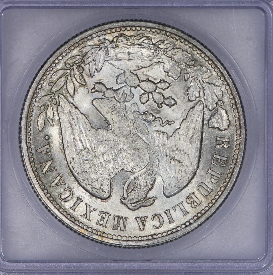 1898 Mo, AM Mexico Peso ICG MS65 Restrike - Image 4 of 4