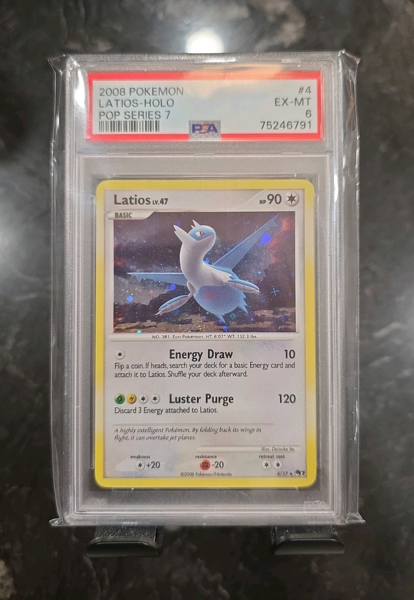 Pokemon 2008 Pop Series 7 Latios Holo Card #4/17 PSA 6