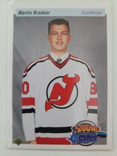 Martin Brodeur 2010-11 UD 20th Anniversary Retro Young Guns Rookie Hockey Card!!. rookie card picture