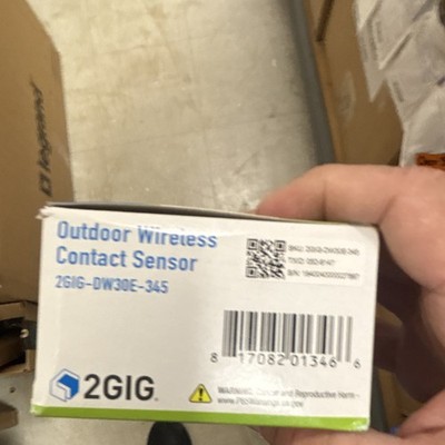 2GIG Wireless Contact Door Sensor 2GIG-DW30E-345 Outdoor Indoor Security