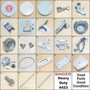 SINGER HEAVY DUTY USED PARTS GOOD CONDITION FITS 4411, 4423, 5511, 5523 & More