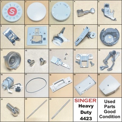 SINGER HEAVY DUTY USED PARTS GOOD CONDITION FITS 4411, 4423, 5511, 5523 & More