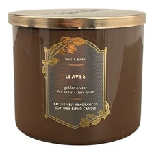Bath and Body Works Leaves Scented 3-Wick Candle (14.5 OZ / 411 G)