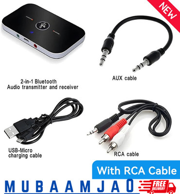 Bluetooth 5.3 Adapter Transmitter Empfänger Sender 2in1 Aux Audio TV Kopfhörer