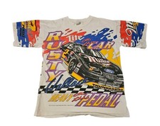 Vintage Rusty Wallace Miller Lite Nascar 2 All Over Print Double-Sided T-Shirt