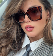 Sunglasses BUTTERFLY Large Oversized XL Square Lady Women Retro Vintage SHADZ