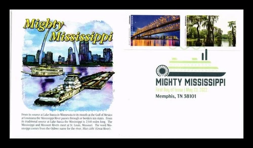 US COVER MIGHTY MISSISSIPPI IMPERFORATE FIRST DAY ISSUE PANDA CACHET