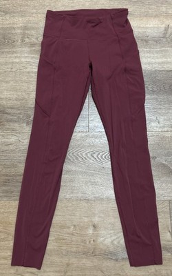 Lululemon Speed Up Tight Garnet Size 4 Leggings Maroon