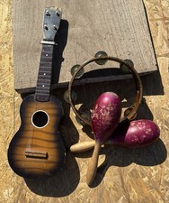 Musical Instruments Including A Ukulele A Tambourine a Pair of Maracas LOVED