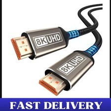 8K HDMI Cable 20FT Ultra High Speed 48Gbps 2.1 8K 60Hz 4K 120Hz eARC HDR PS5 Xbo