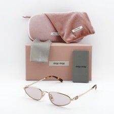 New Miu Miu MUA52S ZVN4I0 Pale Gold/Pink 52-19-140 Sunglasses