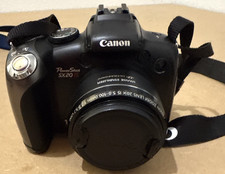 Canon PowerShot SX20 Digital Camera Black UNTESTED Parts with Strap