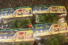 Vintage Lighted Vehicle Tree 8", 12V Christmas Holiday Car Decor QTY 4