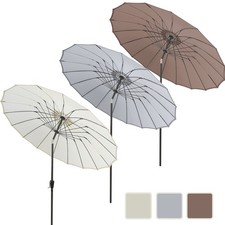 Shanghai Parasol Adjustable Tilting Garden Sun Shade Fiberglass Umbrella Crank