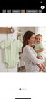 Carter's Newborn Cotton Knit Gingham Bodysuit Short Sleeve Snap Bear Patch — photo 7