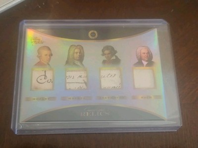 wolfgang mozart ludwig beethoven johann bach handwritten word card hand written