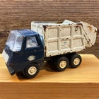 Vintage Tonka Garbage Refuse Sanitation Truck Blue White Vintage Metal